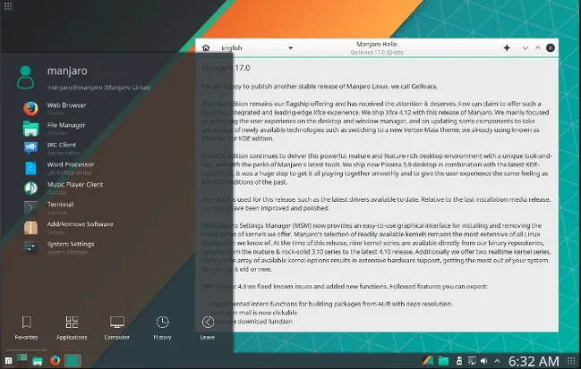 manjaro image