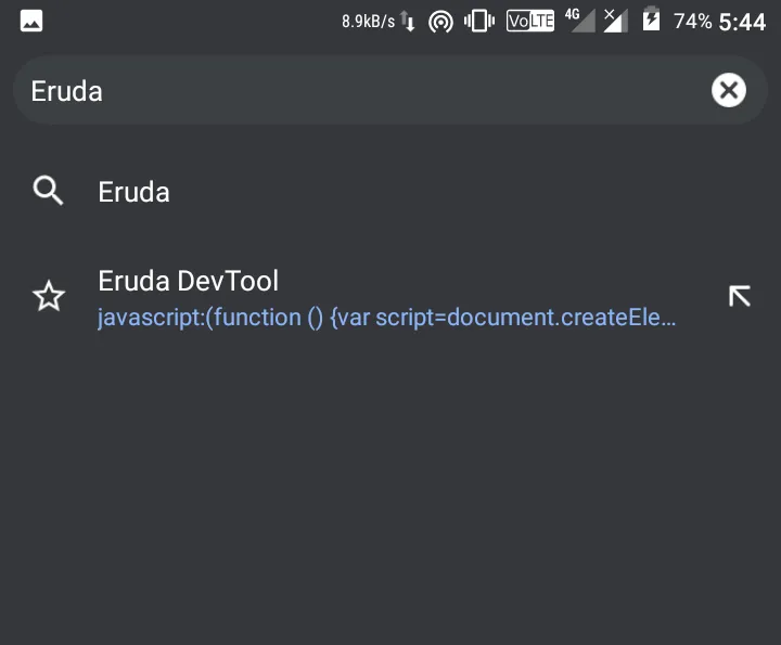 search devtools